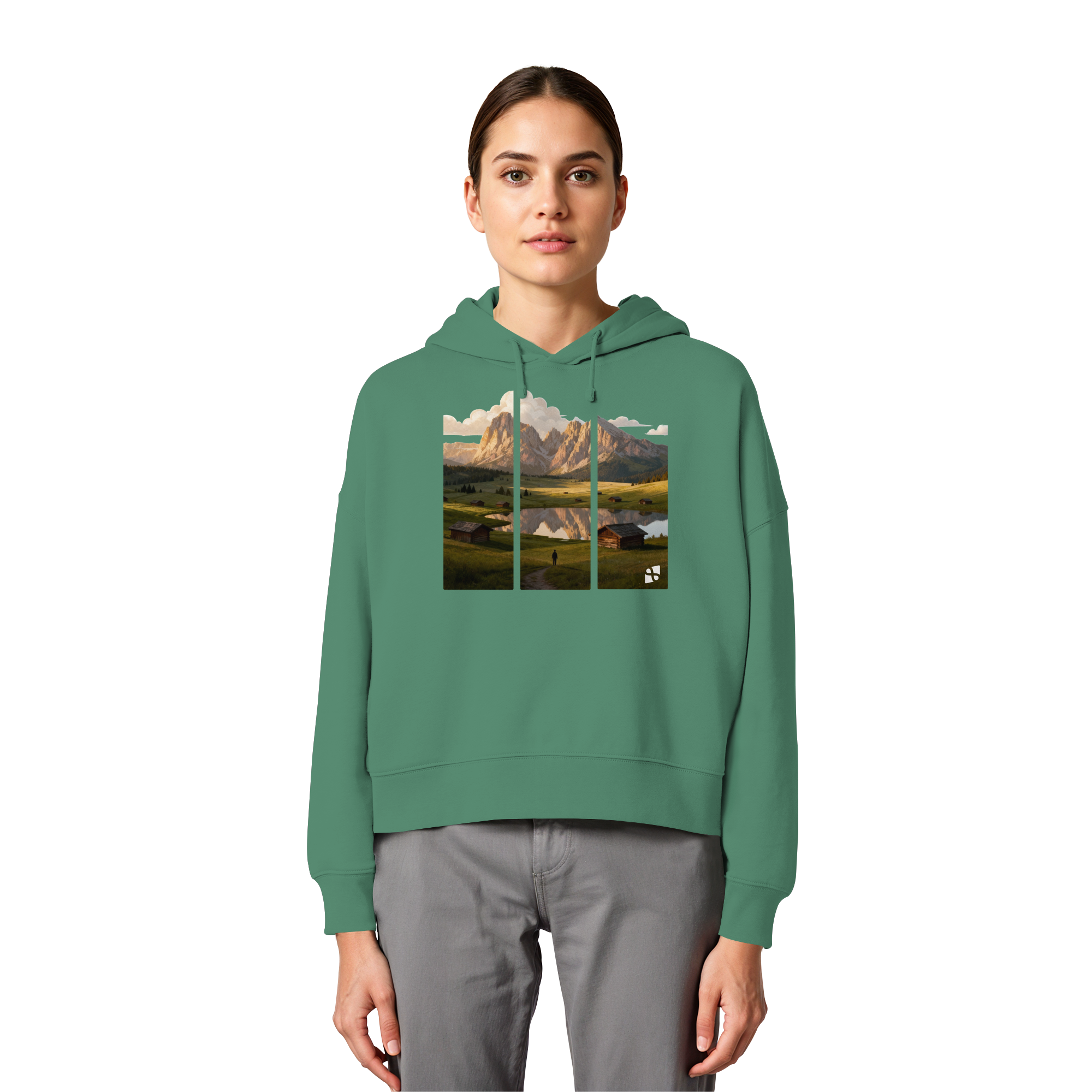 Mountainview - Womens Organic Boxcut Hoodie