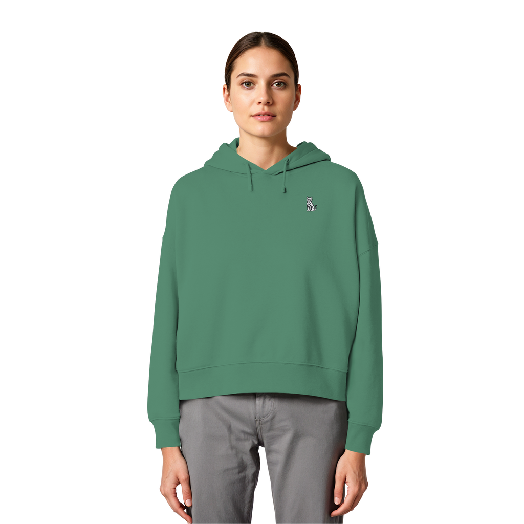 CoolCat - Womens Organic Boxcut Hoodie