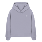 WTF - "Wear The Fair" Print mit besticktem Emblem - Womens Organic Boxcut Hoodie