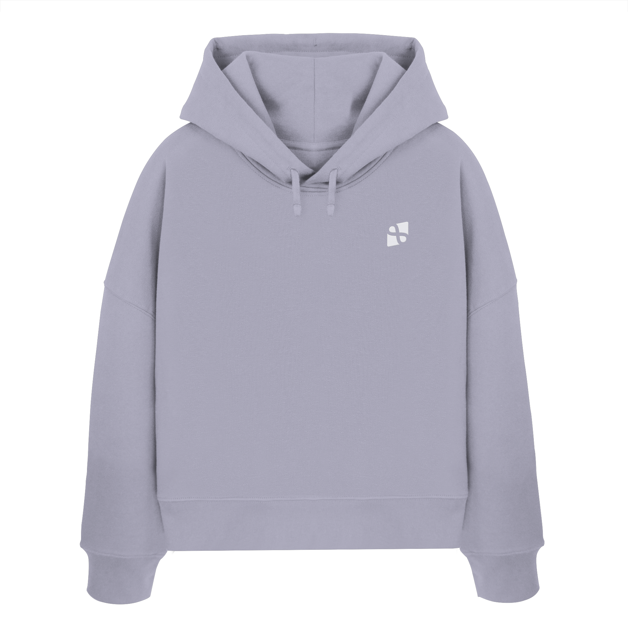 WTF - "Wear The Fair" Print mit besticktem Emblem - Womens Organic Boxcut Hoodie