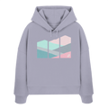 Pastell Mountain - Womens Organic Boxcut Hoodie