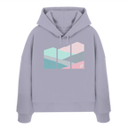 Pastell Mountain - Womens Organic Boxcut Hoodie