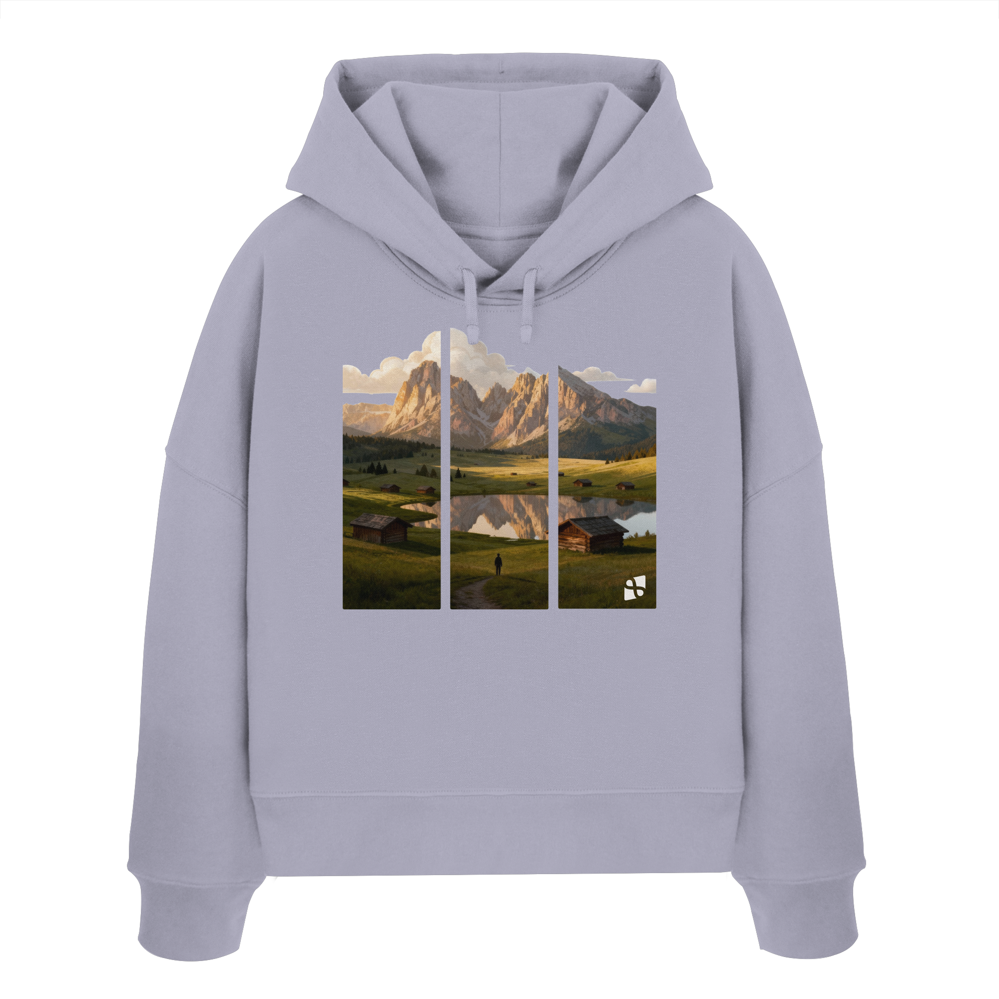 Mountainview - Womens Organic Boxcut Hoodie