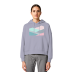 Pastell Mountain - Womens Organic Boxcut Hoodie