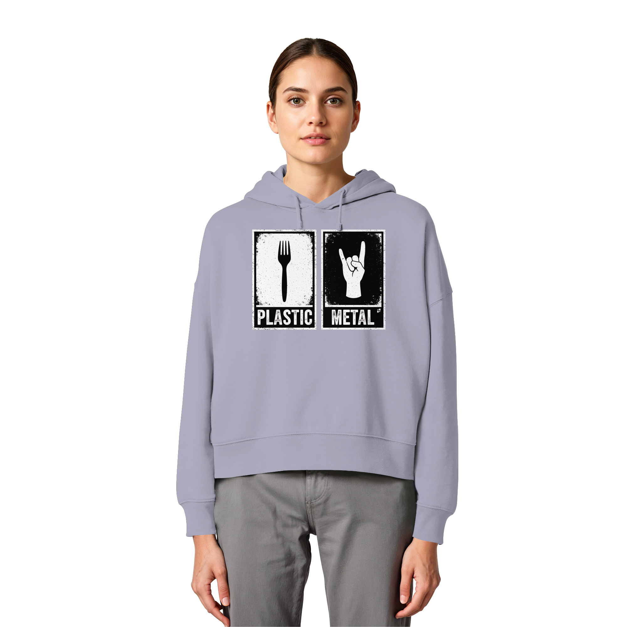The Art of Fork - Womens Organic Boxcut Hoodie