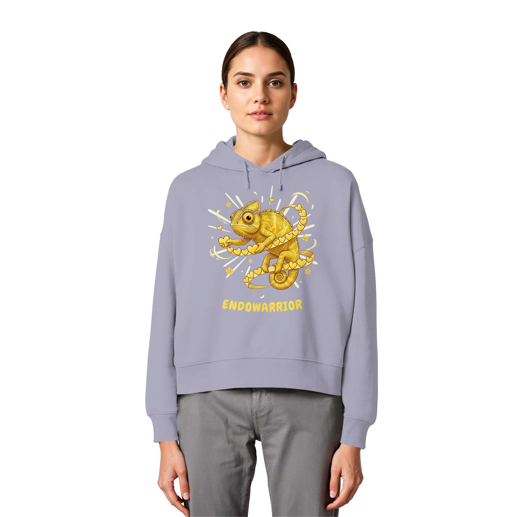 Endowarrior - Womens Organic Boxcut Hoodie