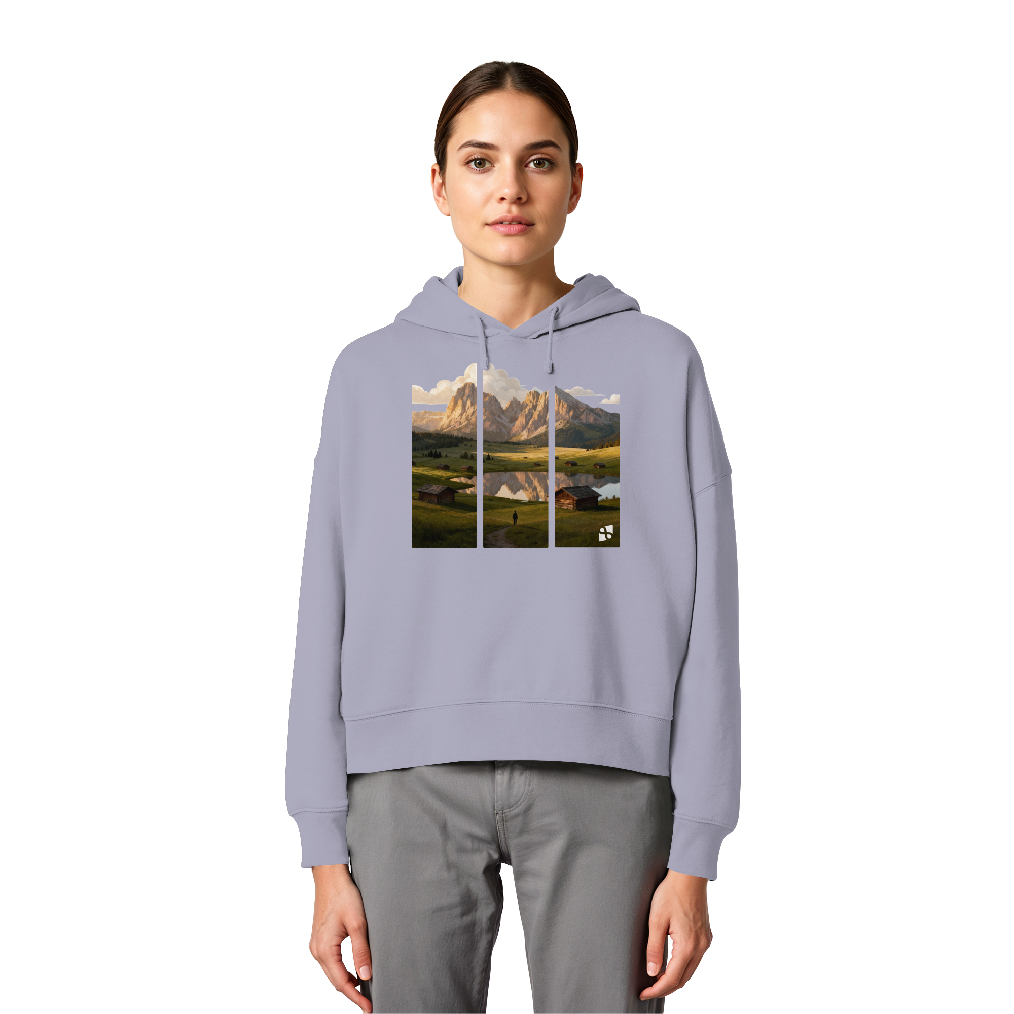 Mountainview - Womens Organic Boxcut Hoodie