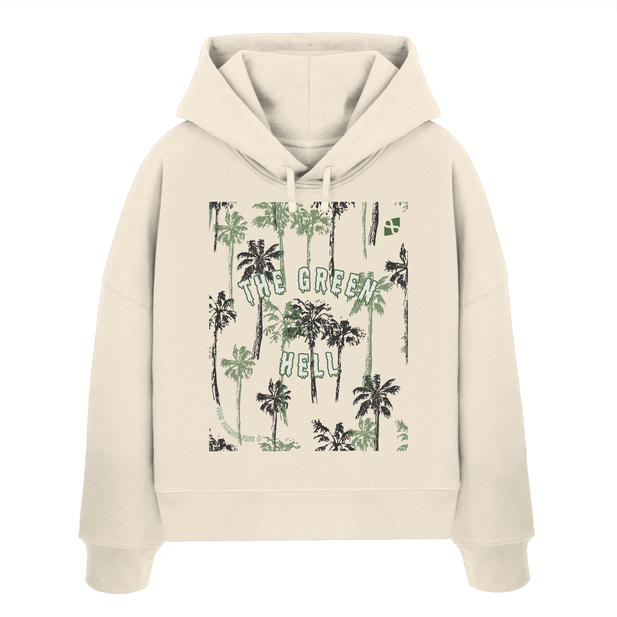 The Green Hell - Womens Organic Boxcut Hoodie