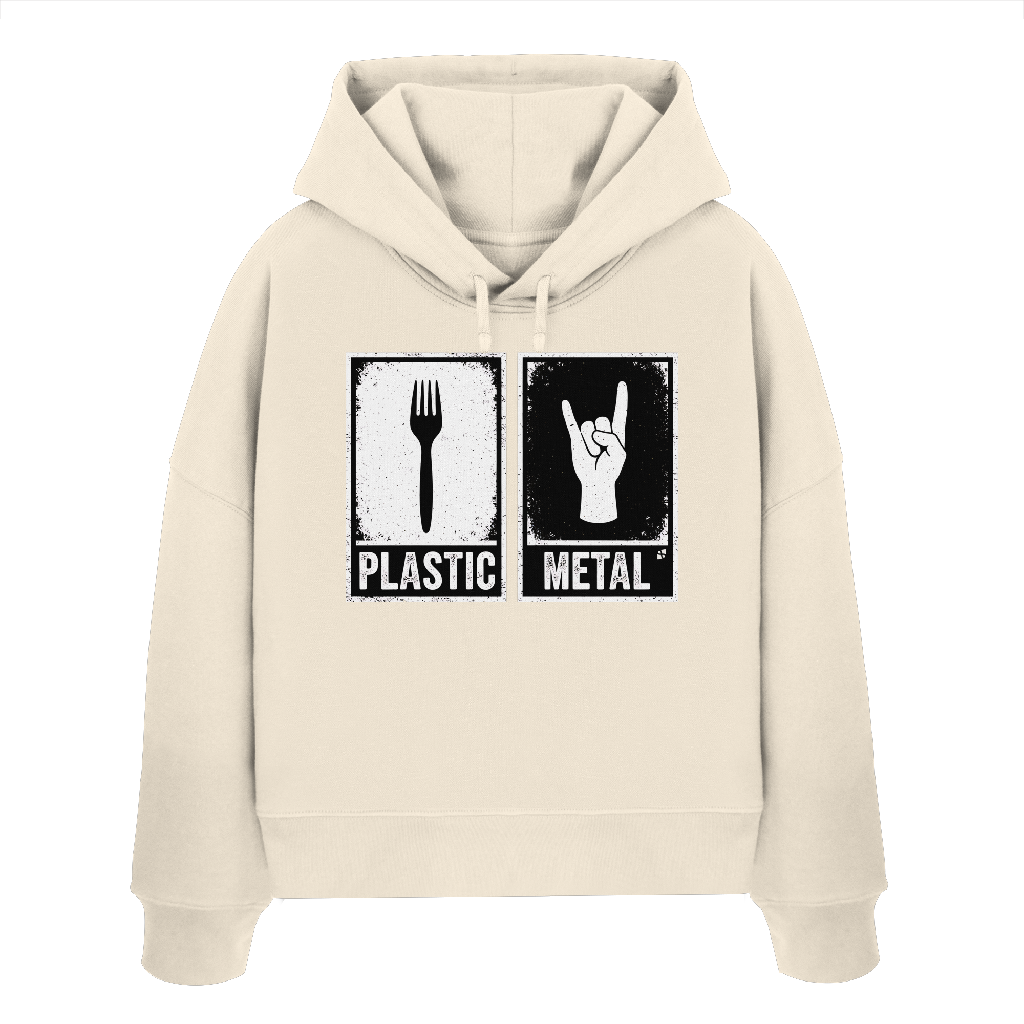 The Art of Fork - Womens Organic Boxcut Hoodie