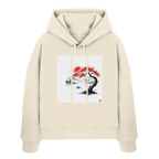Kirschblüten Vibes - Womens Organic Boxcut Hoodie