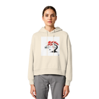 Kirschblüten Vibes - Womens Organic Boxcut Hoodie