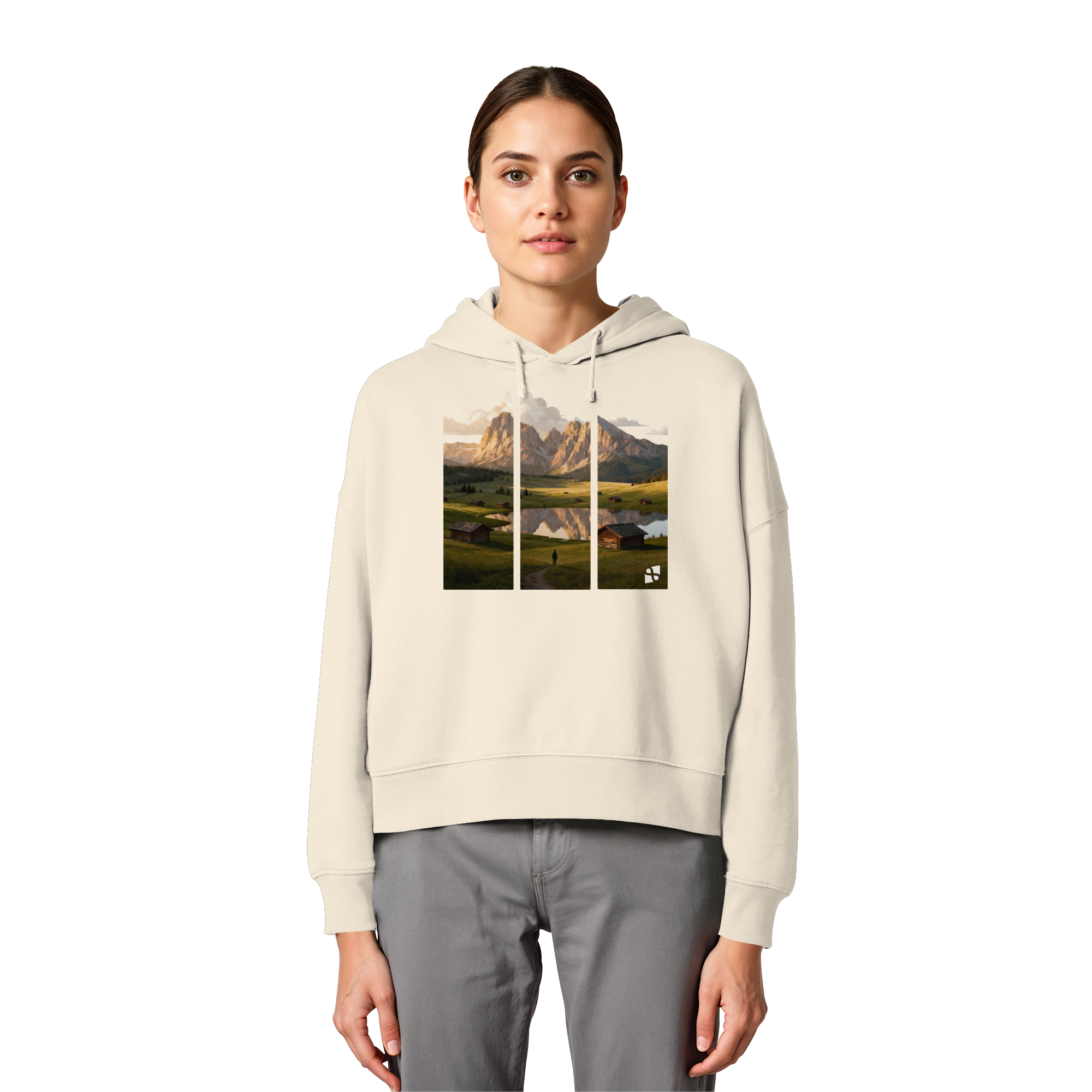 Mountainview - Womens Organic Boxcut Hoodie