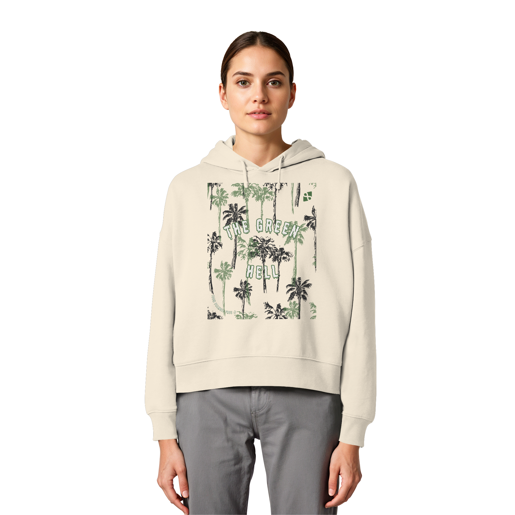 The Green Hell - Womens Organic Boxcut Hoodie