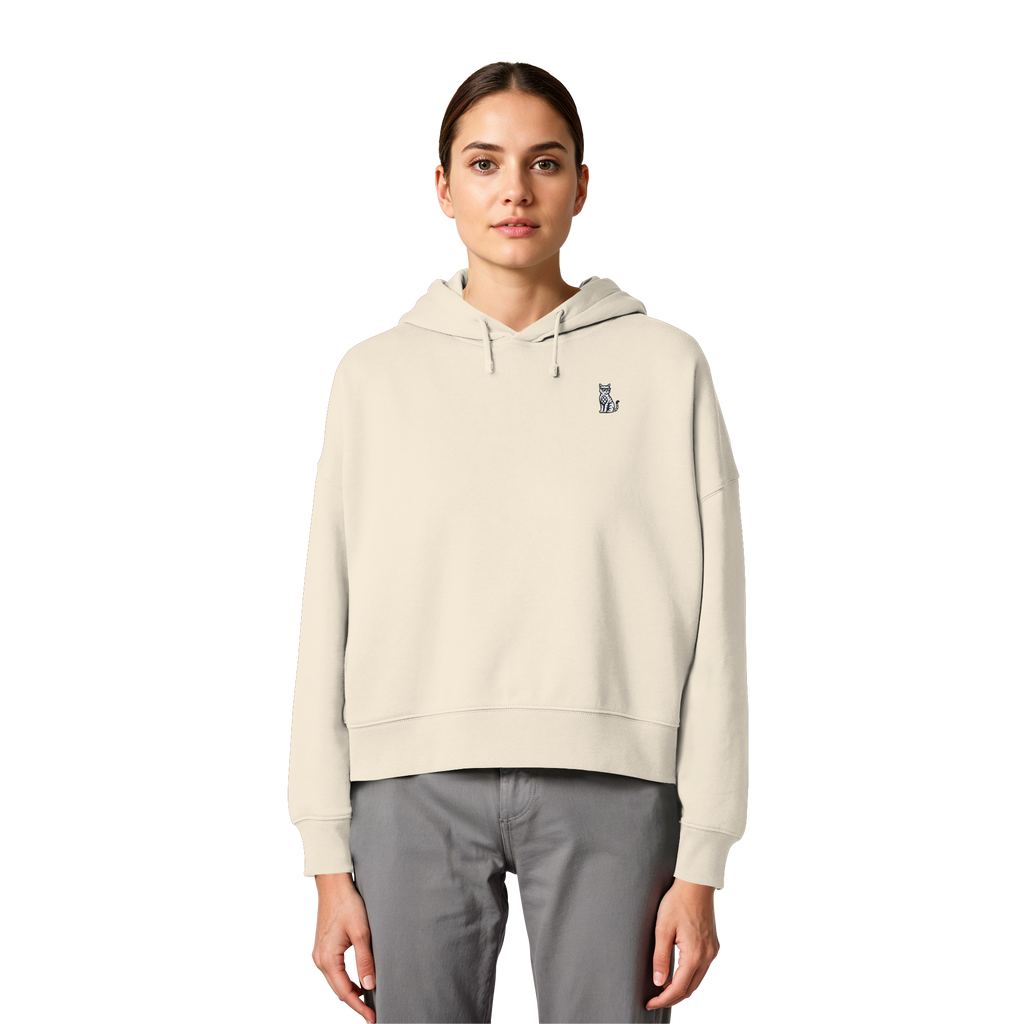 CoolCat - Womens Organic Boxcut Hoodie