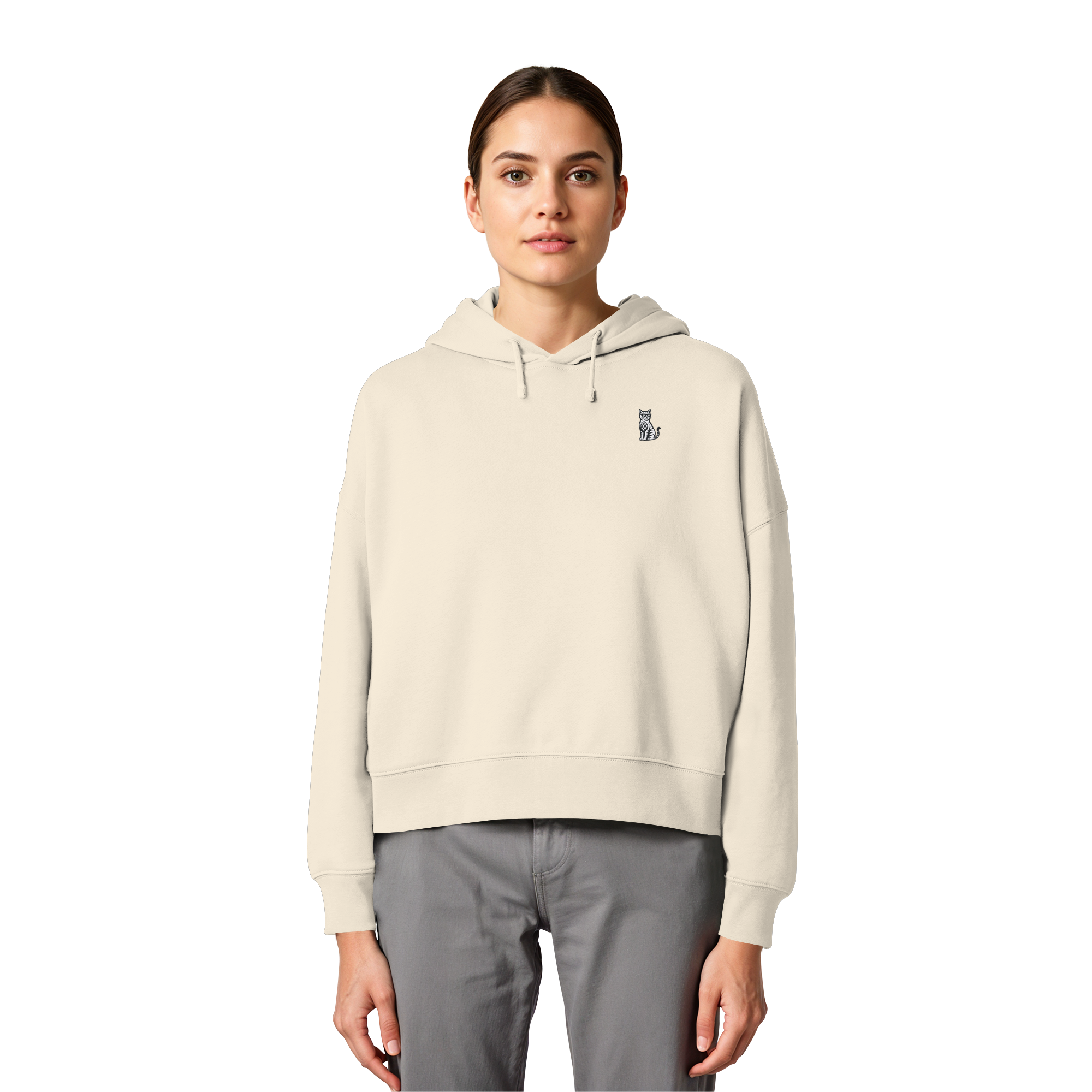 CoolCat - Womens Organic Boxcut Hoodie