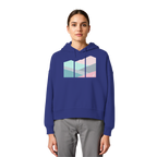 Pastell Mountain - Womens Organic Boxcut Hoodie