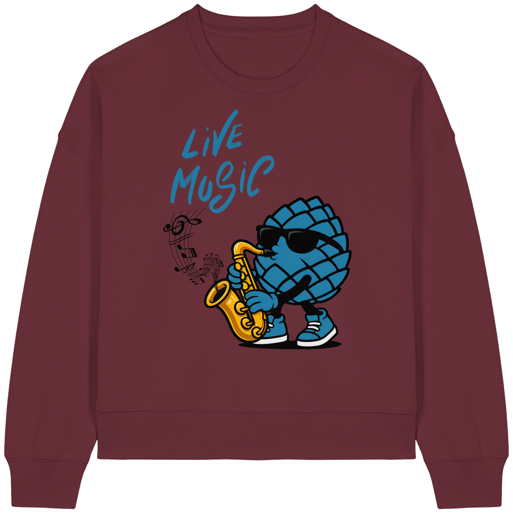 Jazz Zirbi - Womens Organic Boxcut Sweatshirt