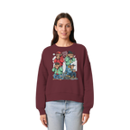 Die vier Stadtaffen - Womens Organic Boxcut Sweatshirt