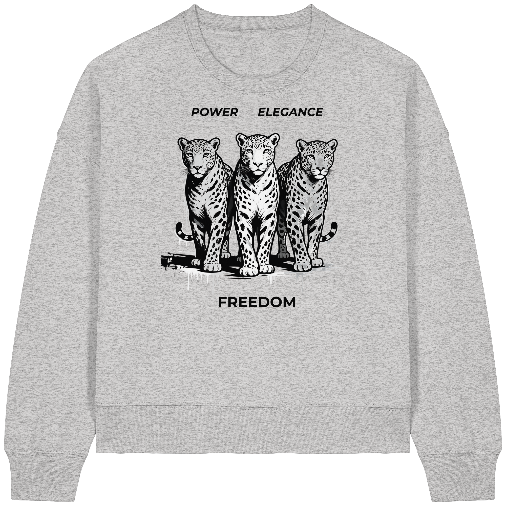 PER Leoparden - Womens Organic Boxcut Sweatshirt