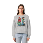 Die vier Stadtaffen - Womens Organic Boxcut Sweatshirt
