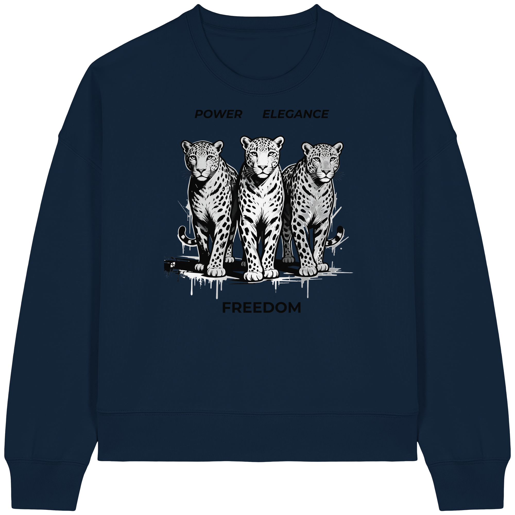 PER Leoparden - Womens Organic Boxcut Sweatshirt