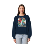 Die vier Stadtaffen - Womens Organic Boxcut Sweatshirt