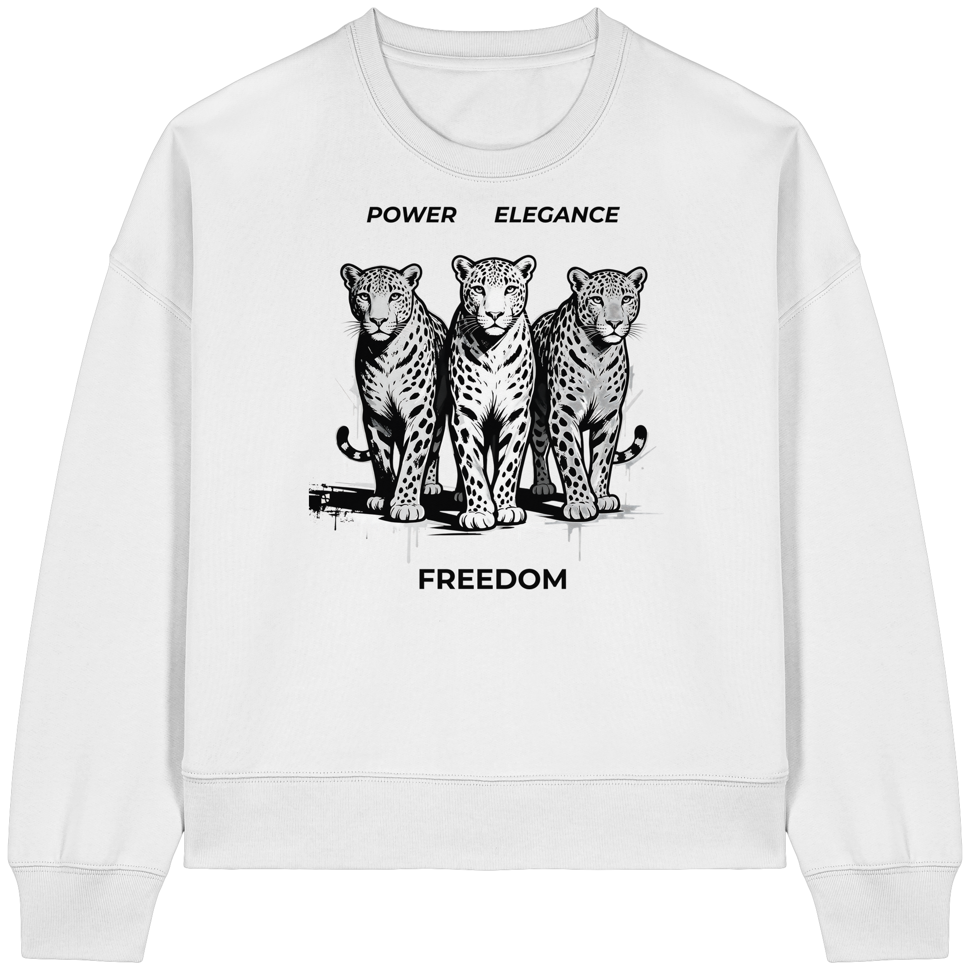 PER Leoparden - Womens Organic Boxcut Sweatshirt