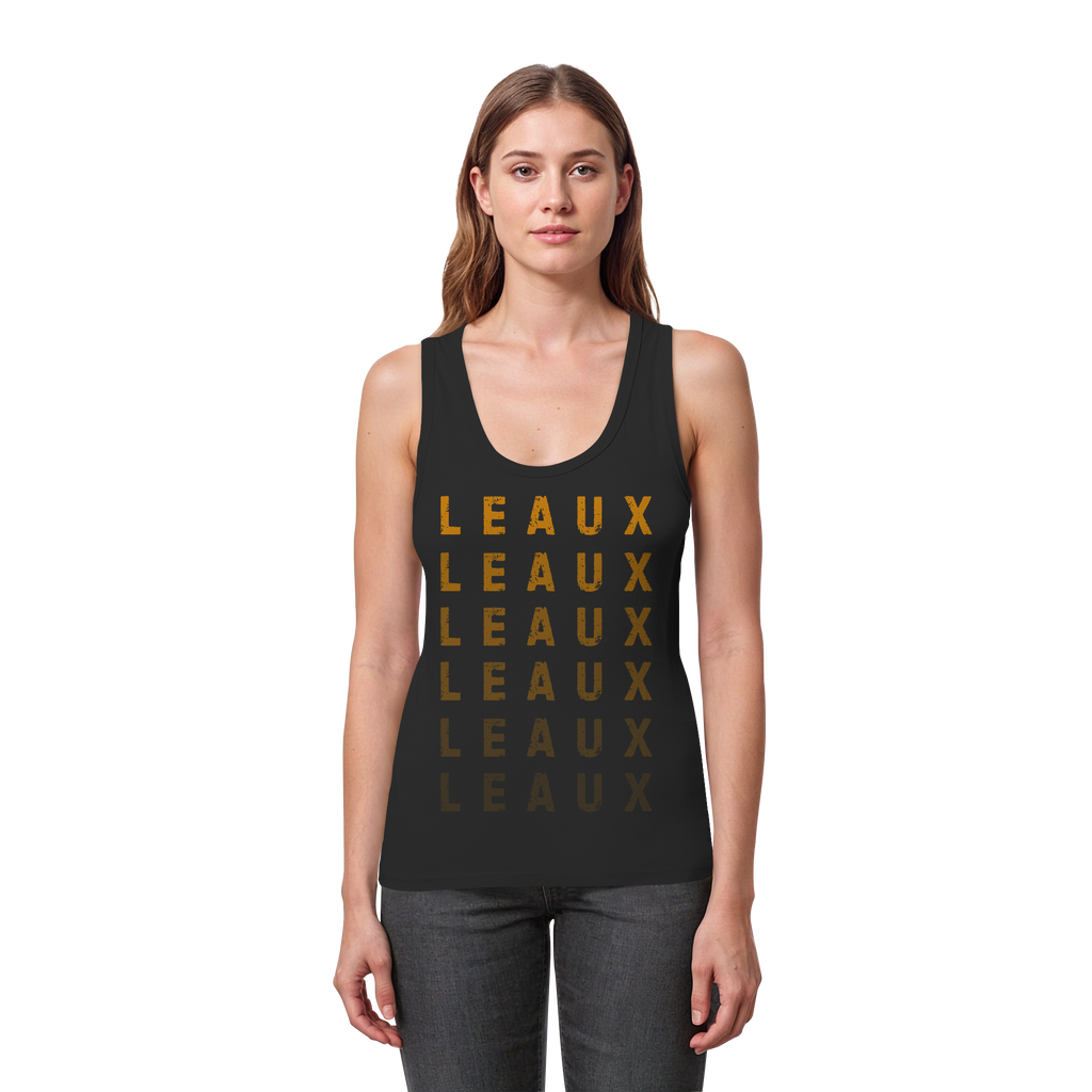 LEAUX classic orange - Womens Organic Fitted Tank Top