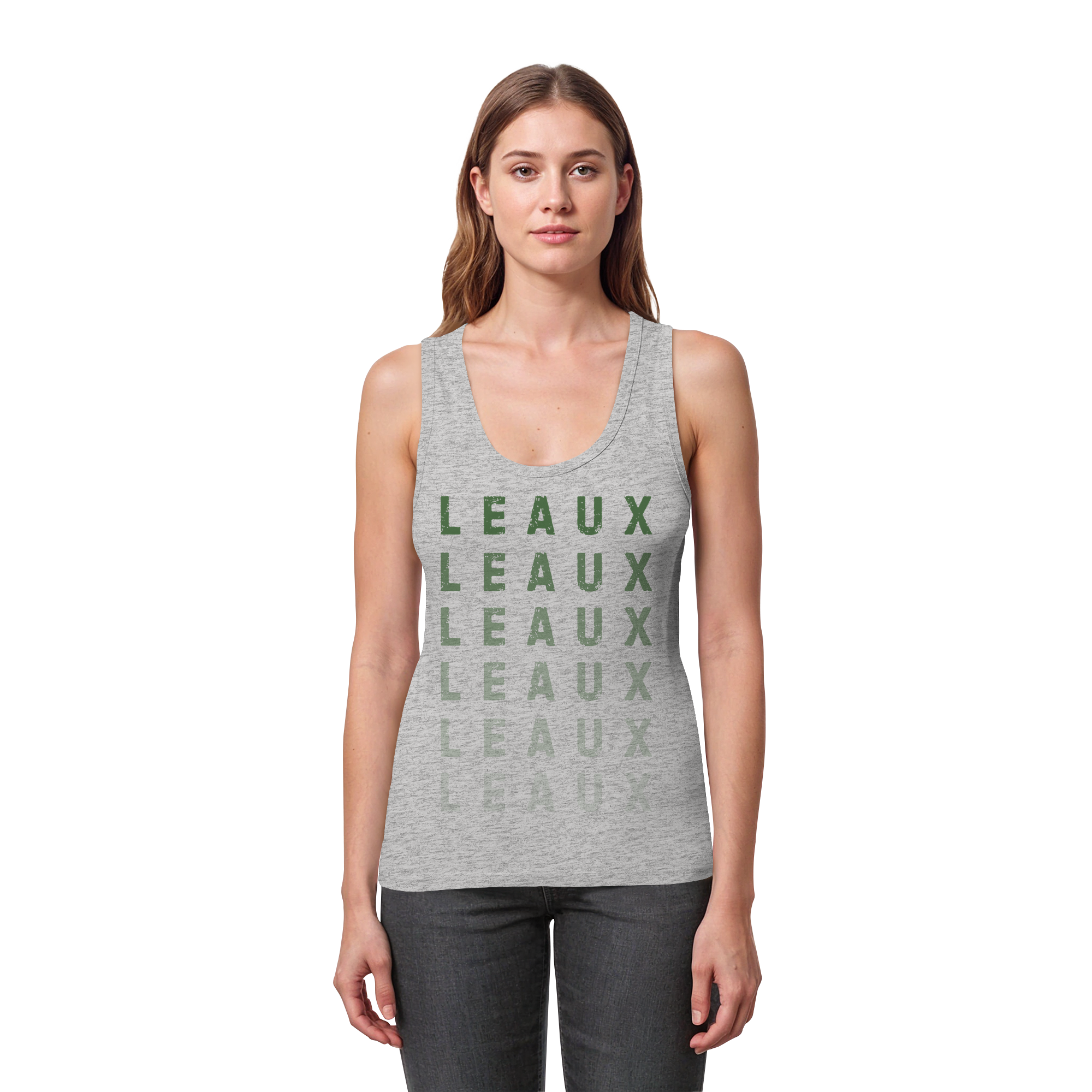 LEAUX classic grün - Womens Organic Fitted Tank Top