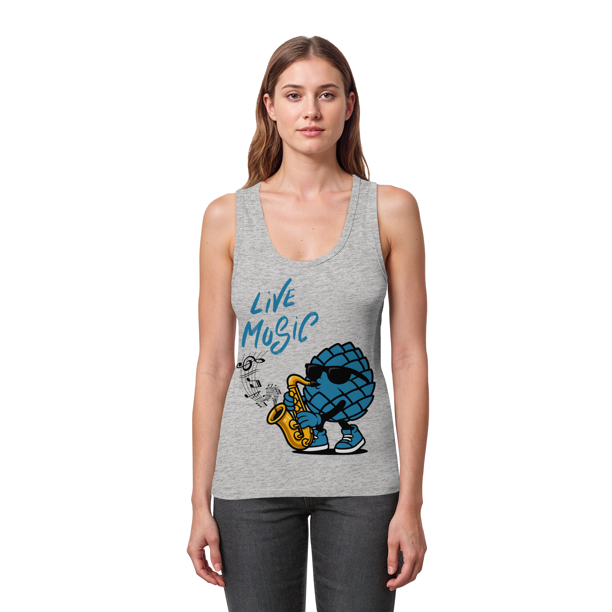Jazz Zirbi - Womens Organic Fitted Tank Top