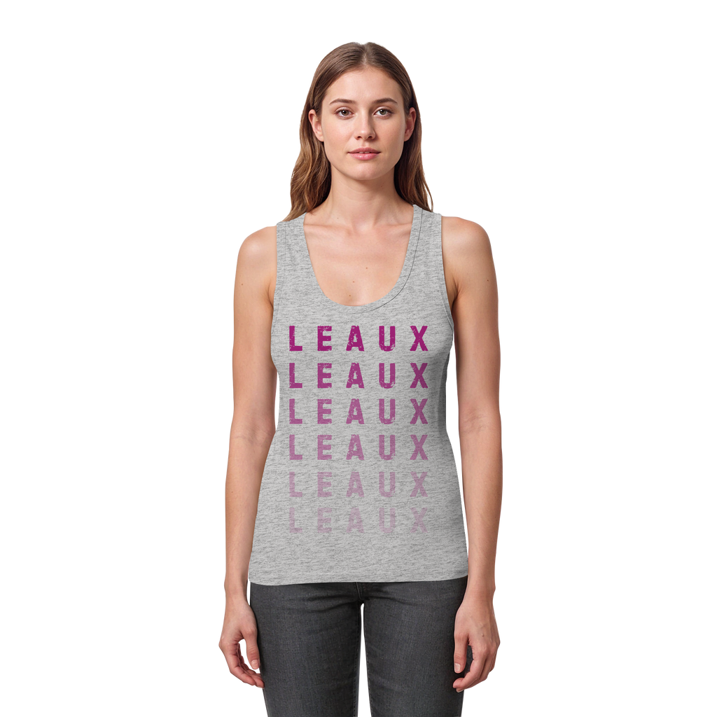 LEAUX classic magenta - Womens Organic Fitted Tank Top