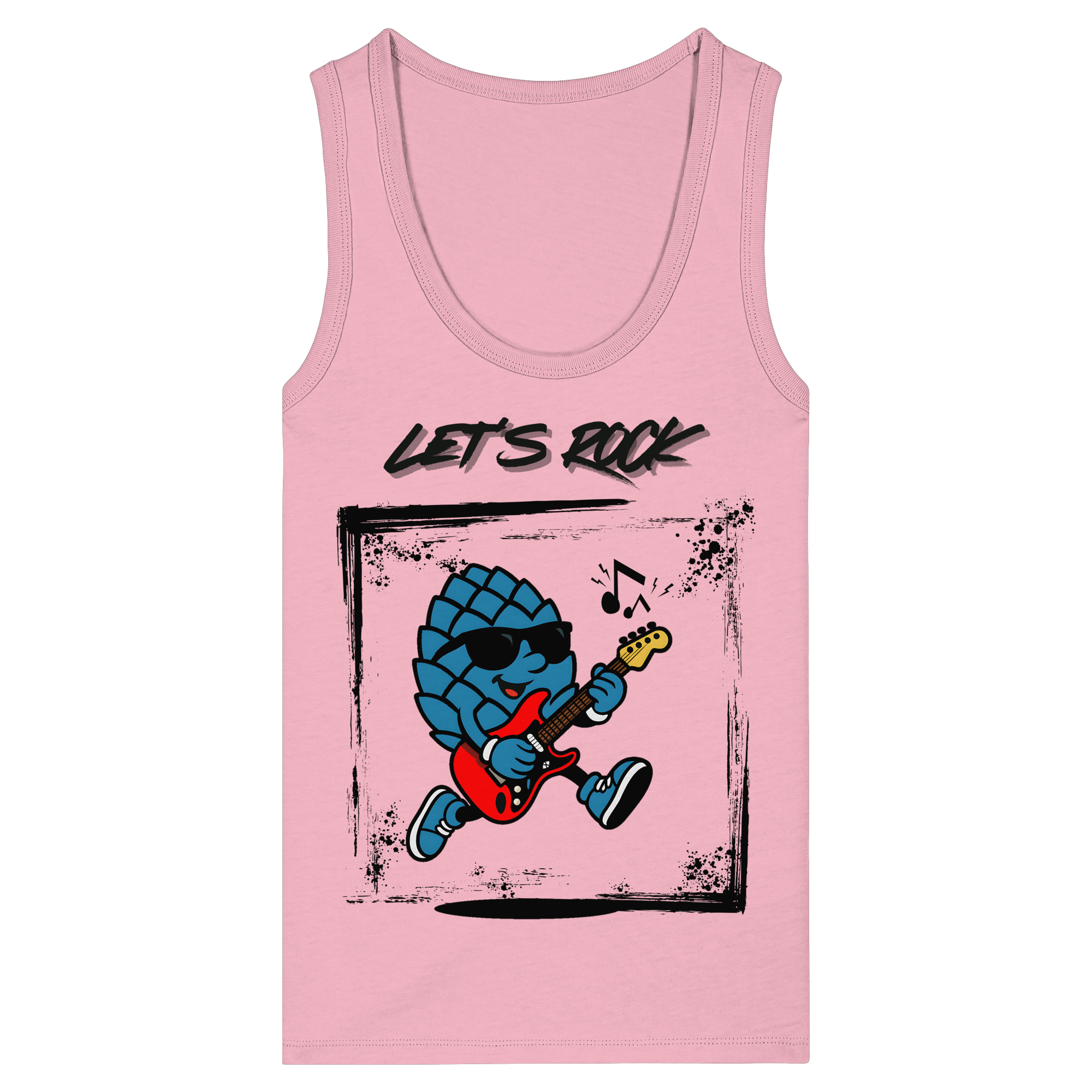 Lets Rock Zirbi - Womens Organic Fitted Tank Top