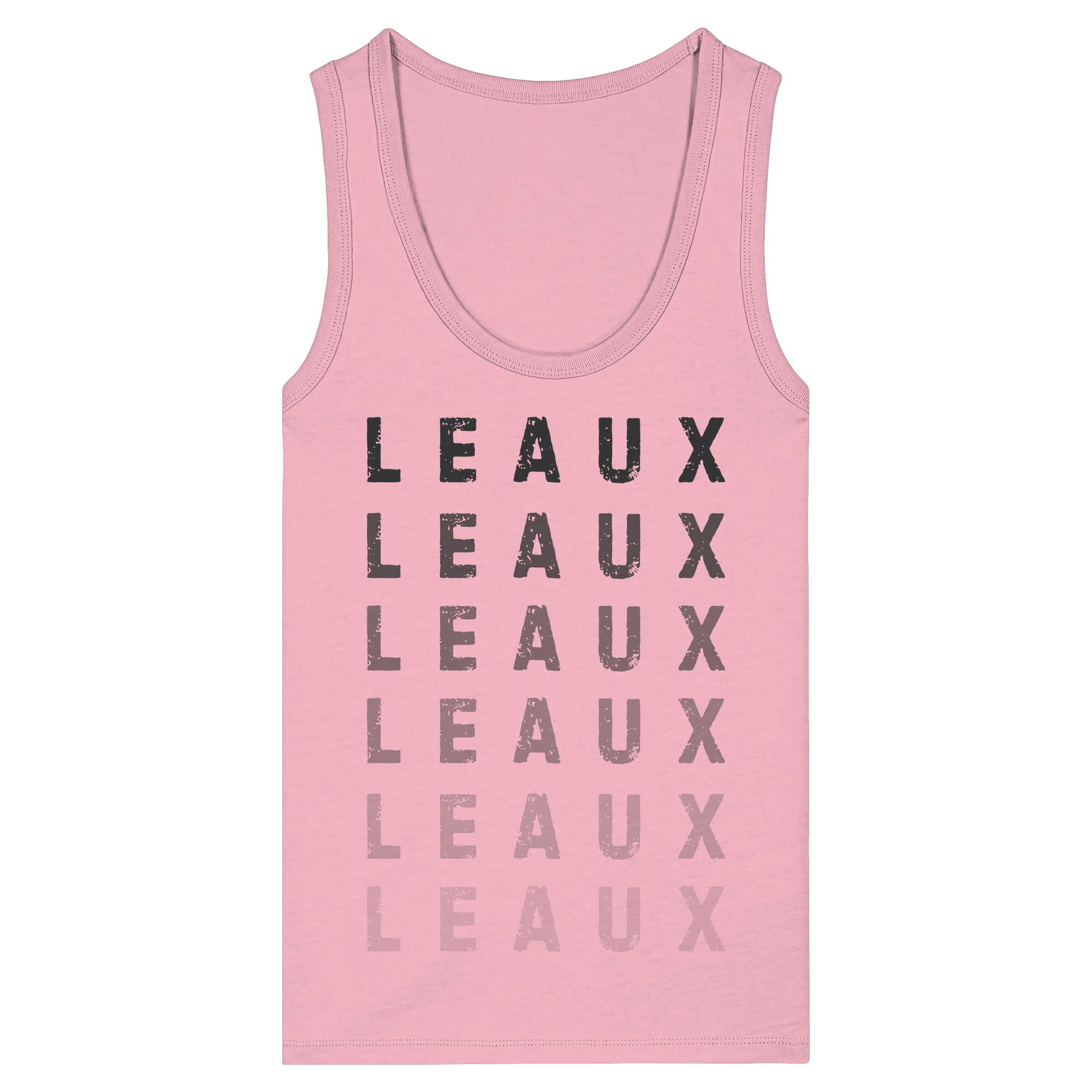 LEAUX Classics – Logo Gradient Black Women Fitted Tank Top
