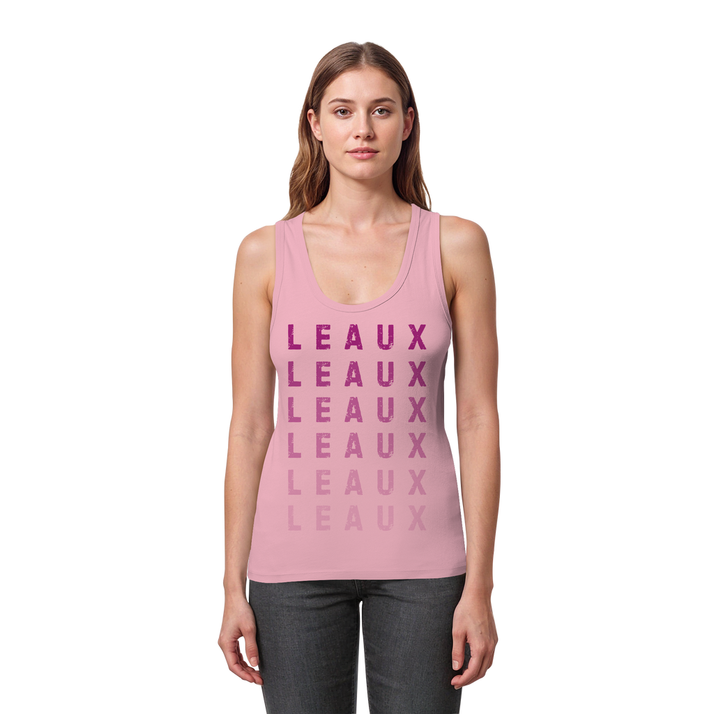 LEAUX classic magenta - Womens Organic Fitted Tank Top