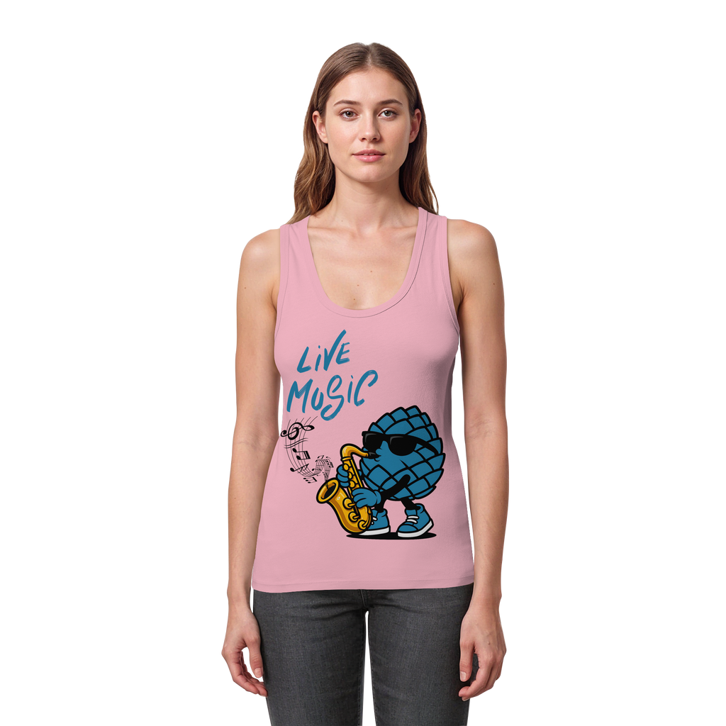 Jazz Zirbi - Womens Organic Fitted Tank Top
