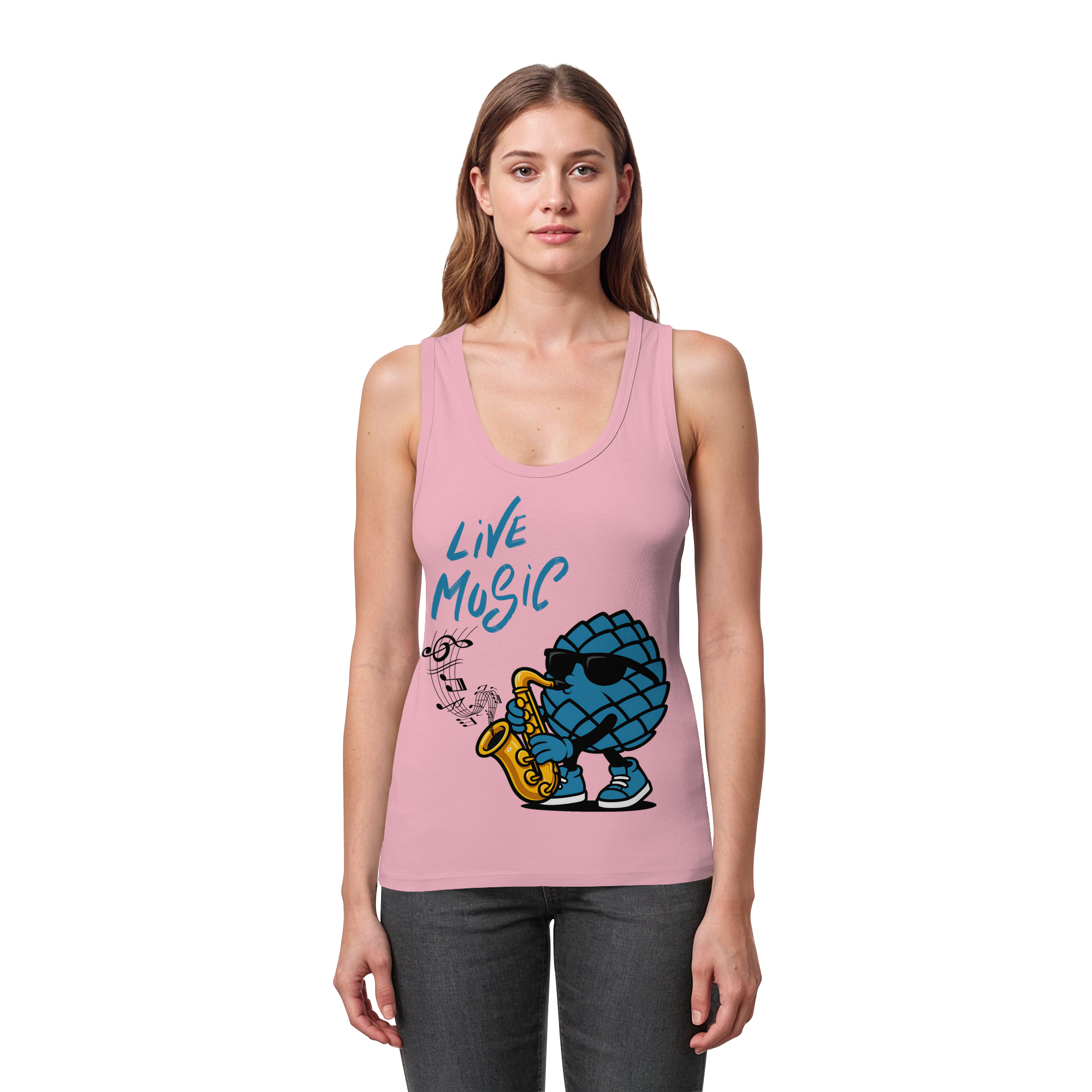Jazz Zirbi - Womens Organic Fitted Tank Top