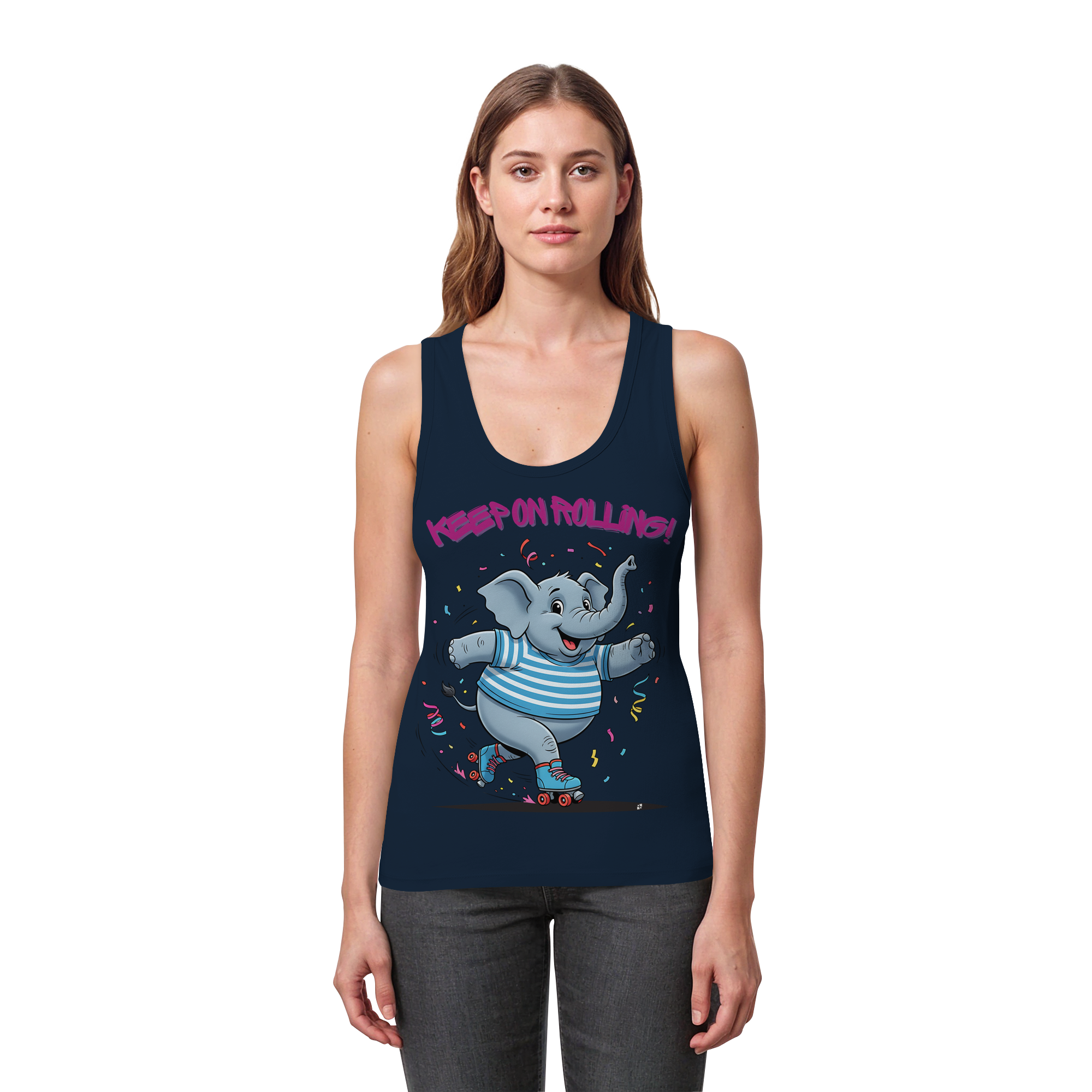 RollerFant - Womens Organic Fitted Tank Top
