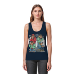 Die vier Stadtaffen - Womens Organic Fitted Tank Top