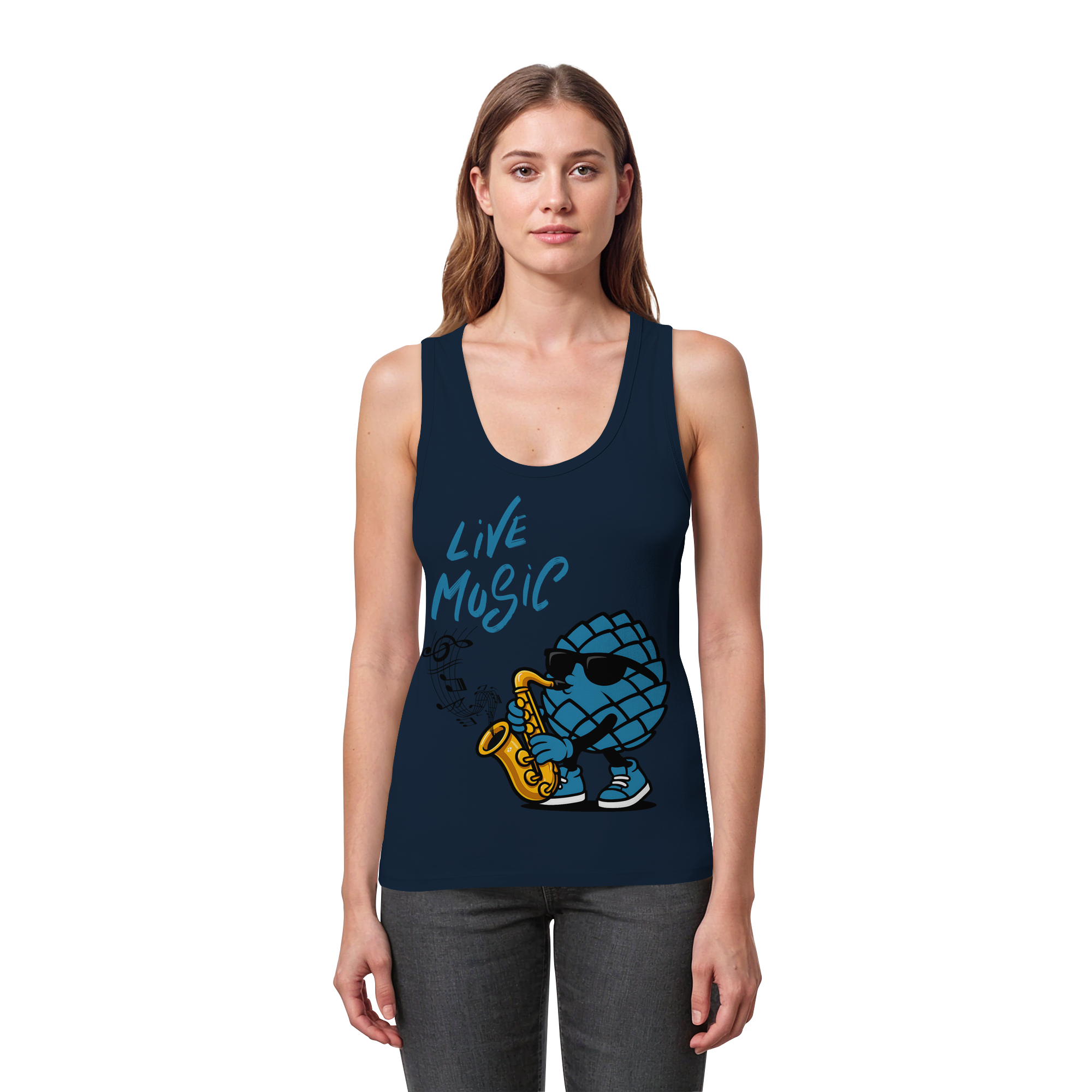 Jazz Zirbi - Womens Organic Fitted Tank Top