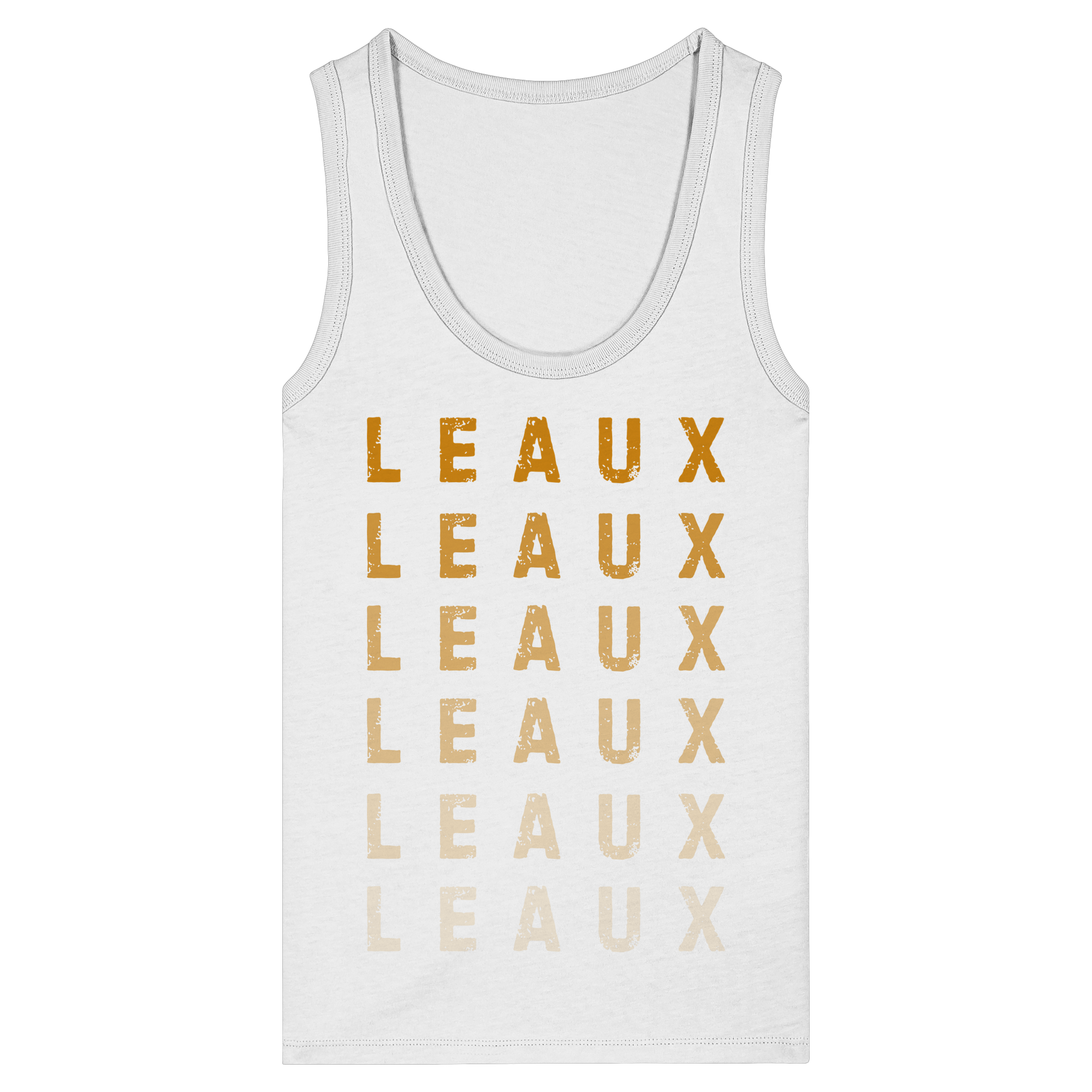 LEAUX classic orange - Womens Organic Fitted Tank Top