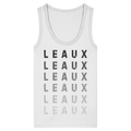 LEAUX Classics – Logo Gradient Black Women Fitted Tank Top