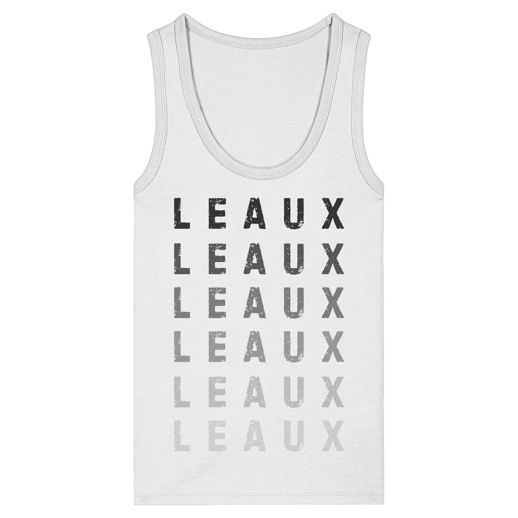 LEAUX Classics – Logo Gradient Black Women Fitted Tank Top