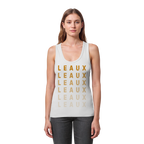 LEAUX classic orange - Womens Organic Fitted Tank Top