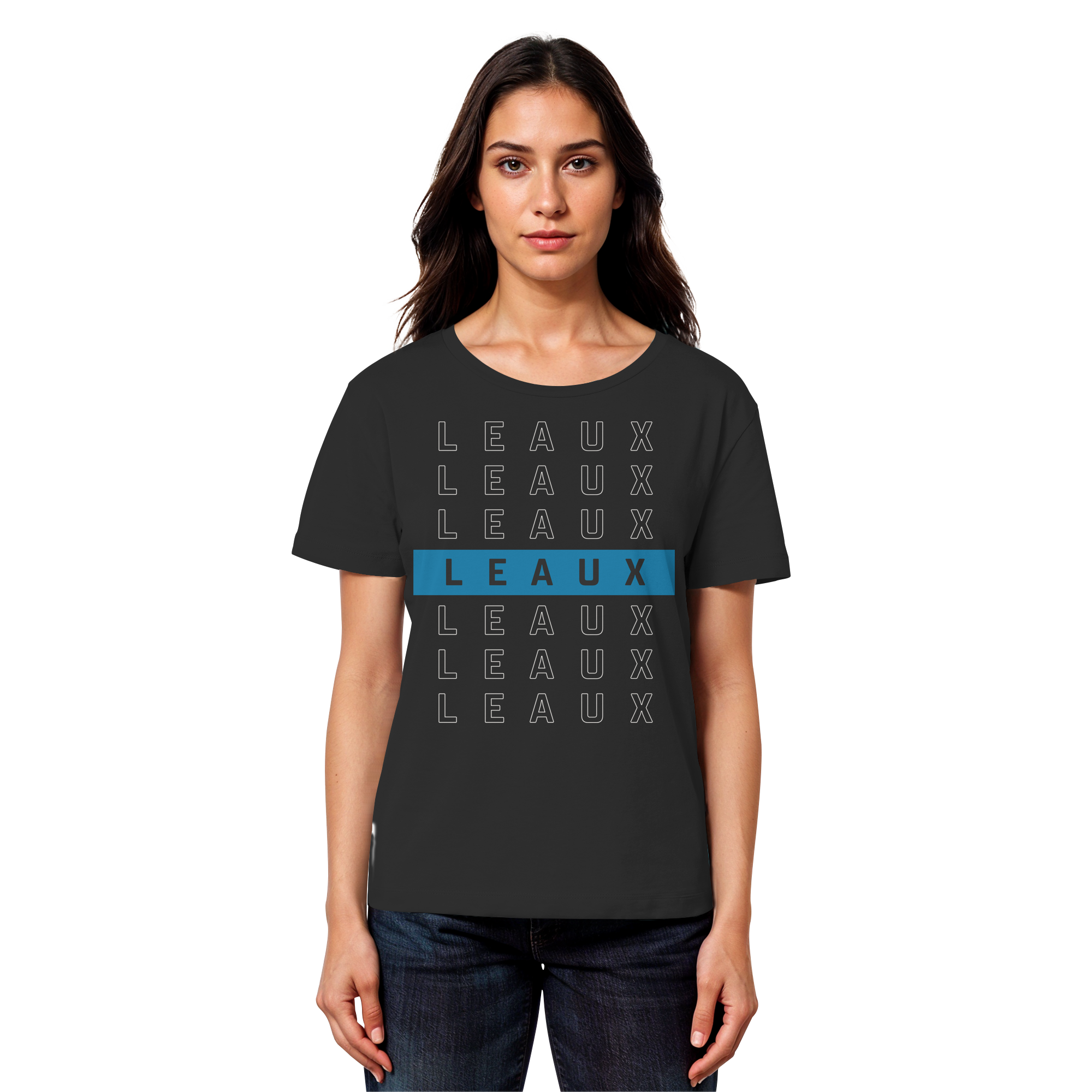LEAUX Classics – Logo Bar Blue Women Lightweight Shirt