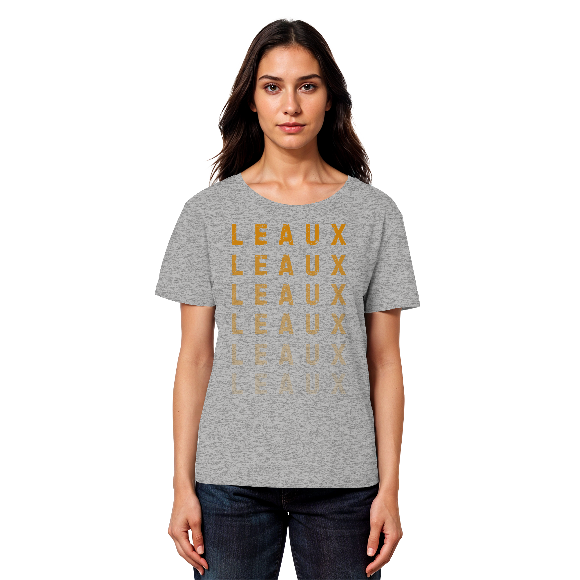 LEAUX classic orange - Womens Organic T-Shirt