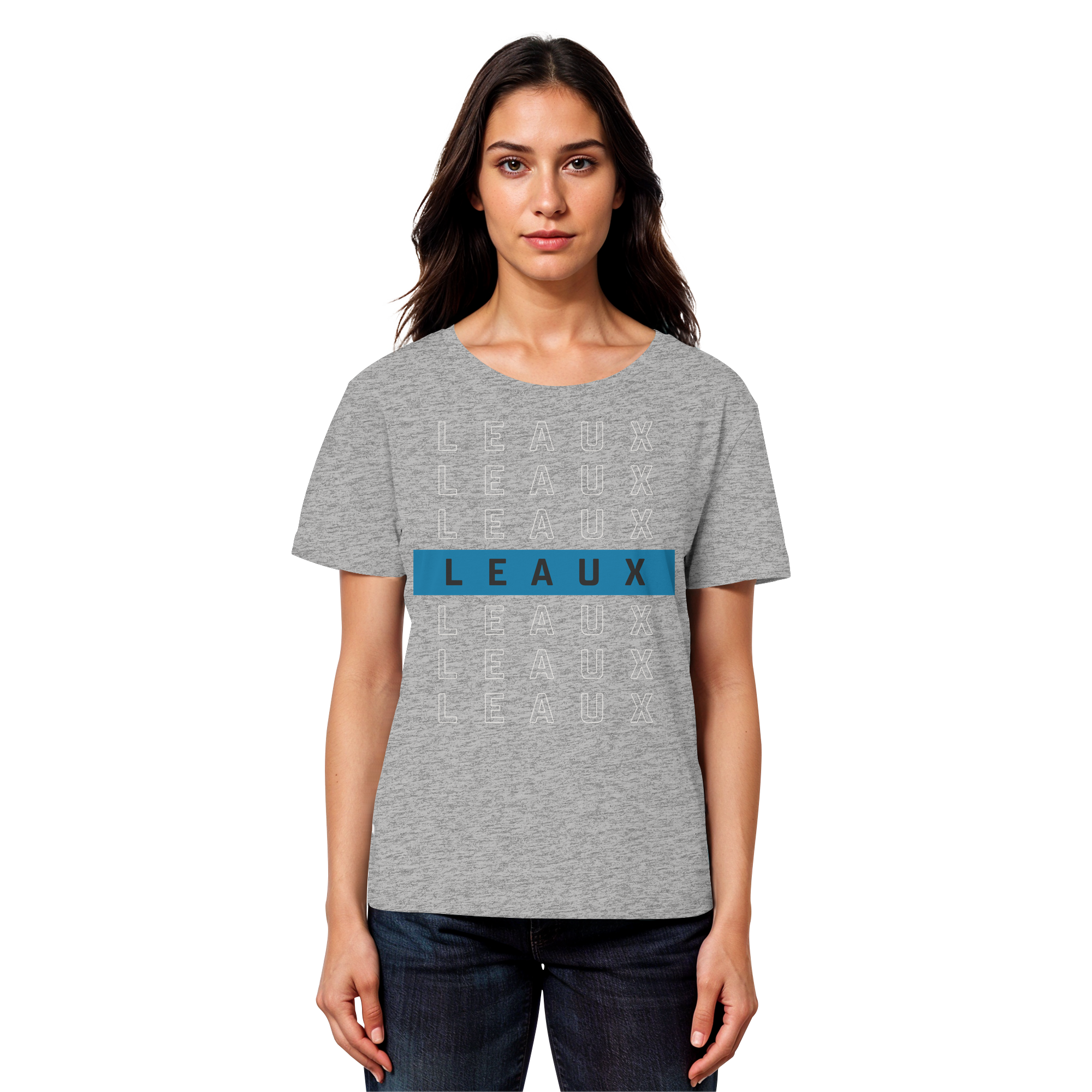 LEAUX Classics – Logo Bar Blue Women Lightweight Shirt