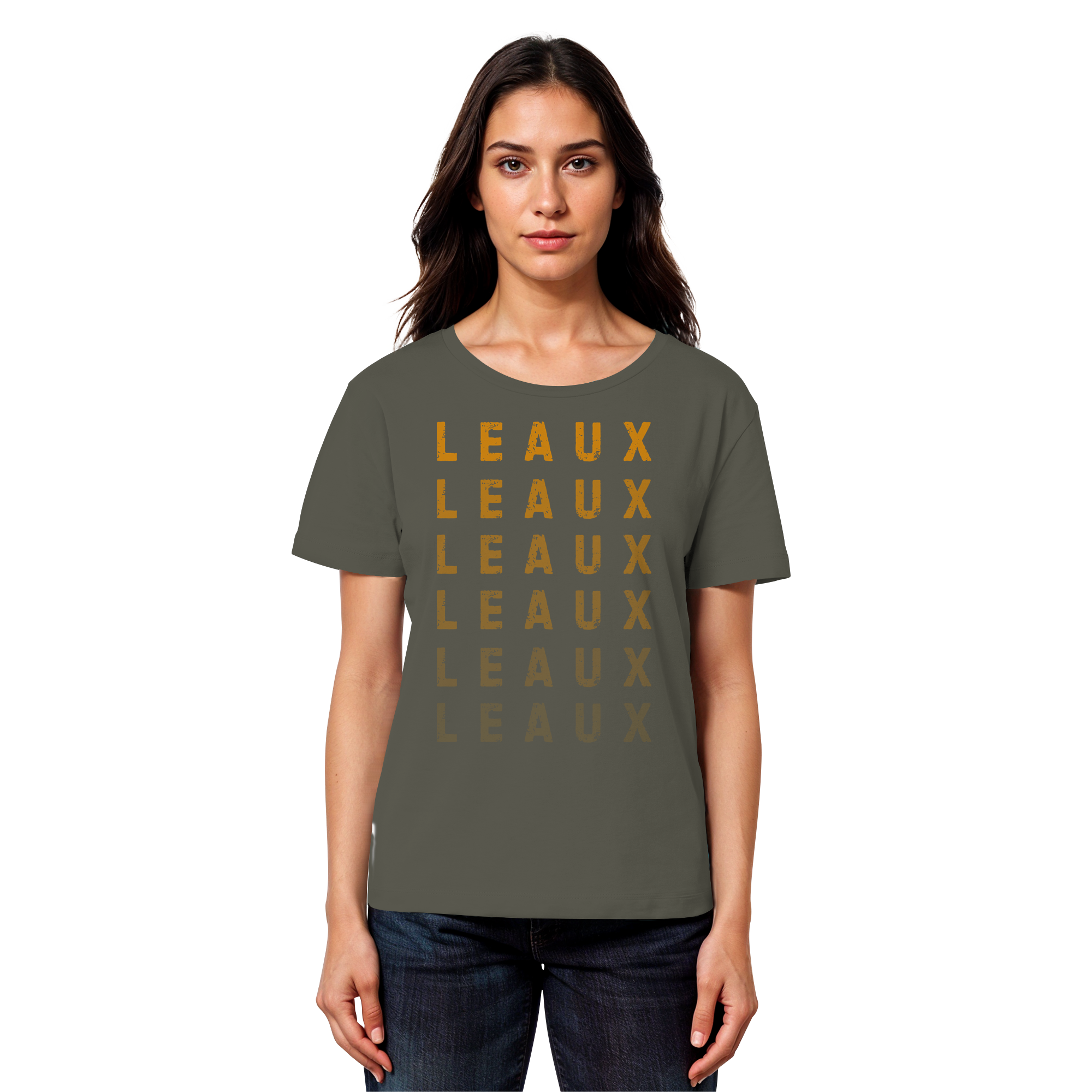 LEAUX classic orange - Womens Organic T-Shirt