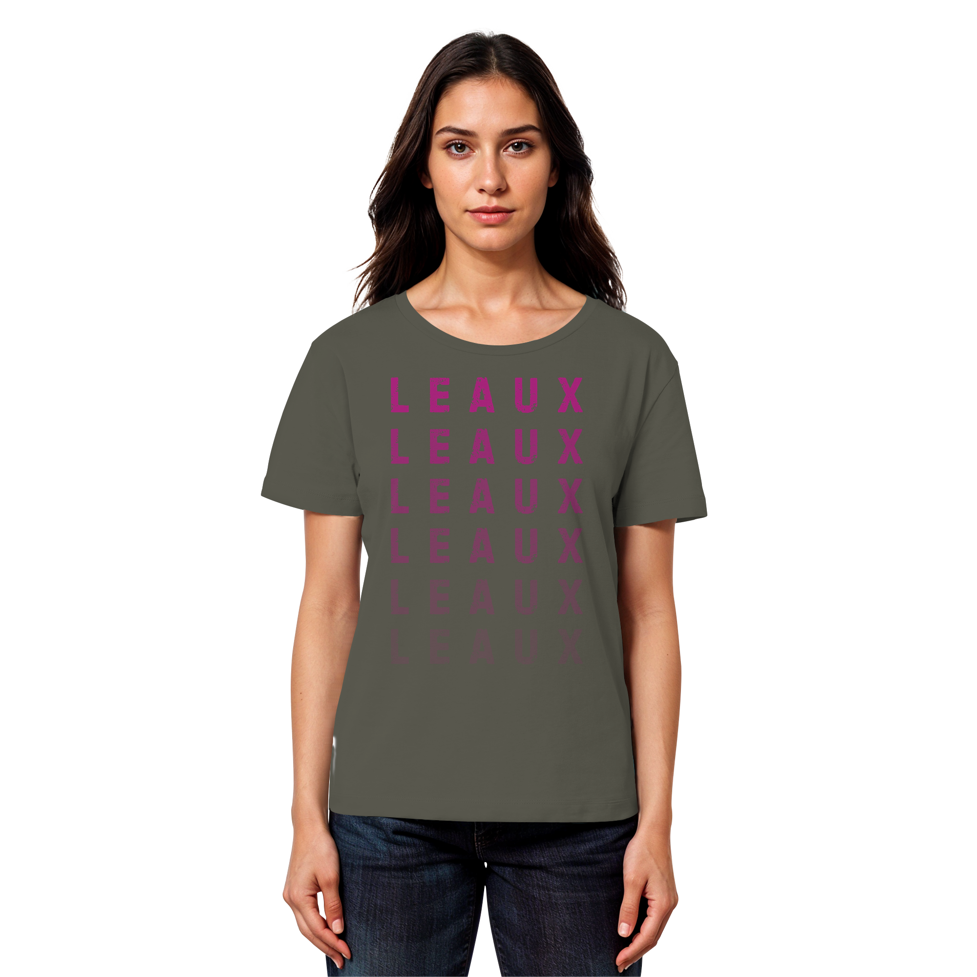 LEAUX classic magenta - Womens Organic T-Shirt