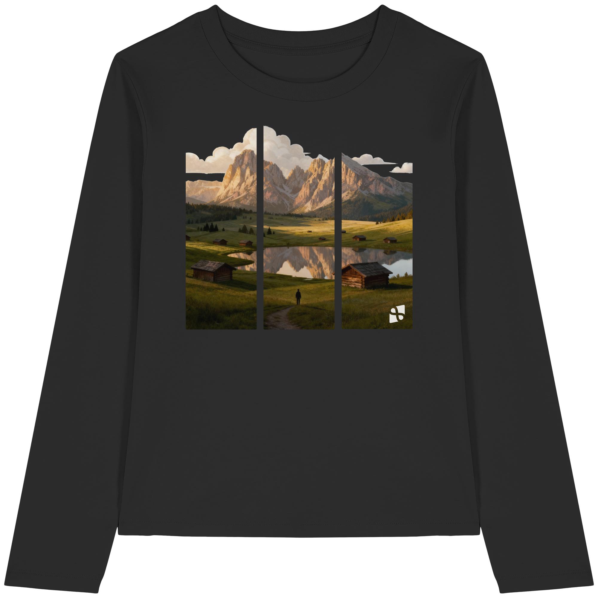 Mountainview - Womens Organic Longsleeve T-Shirt