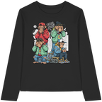 Die vier Stadtaffen - Womens Organic Longsleeve T-Shirt